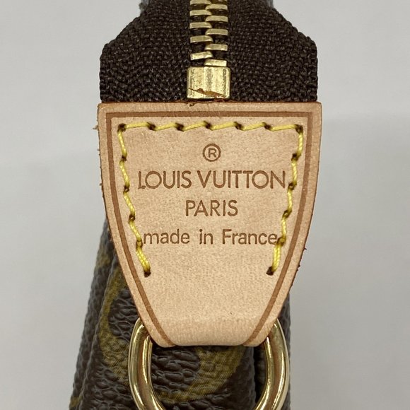 Louis Vuitton Monogram T&B Mini Pochette Accessoires M60153 Brown Women's Pouch - Picture 5 of 8